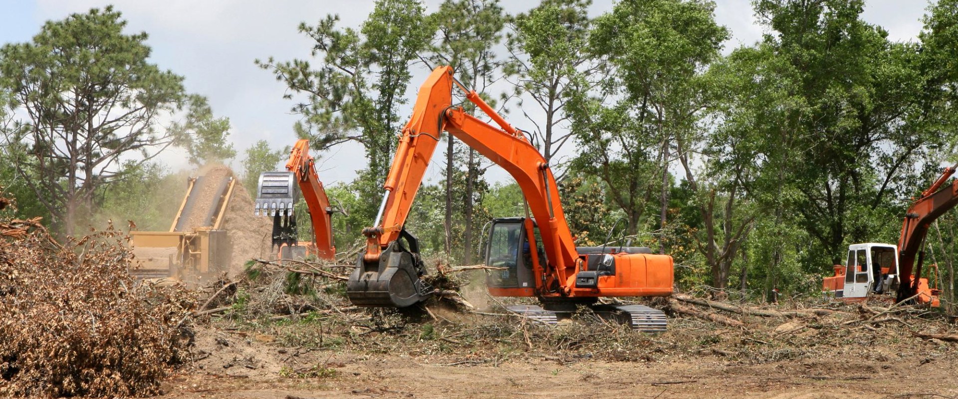 What are land clearing debris?