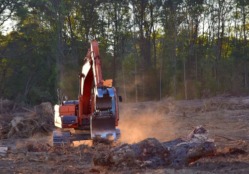 What is the definition of clearing land?