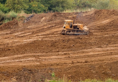 What is land clearing in construction?