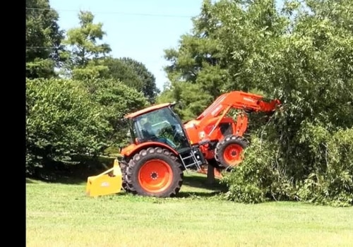 Can a tractor be used to clear land?